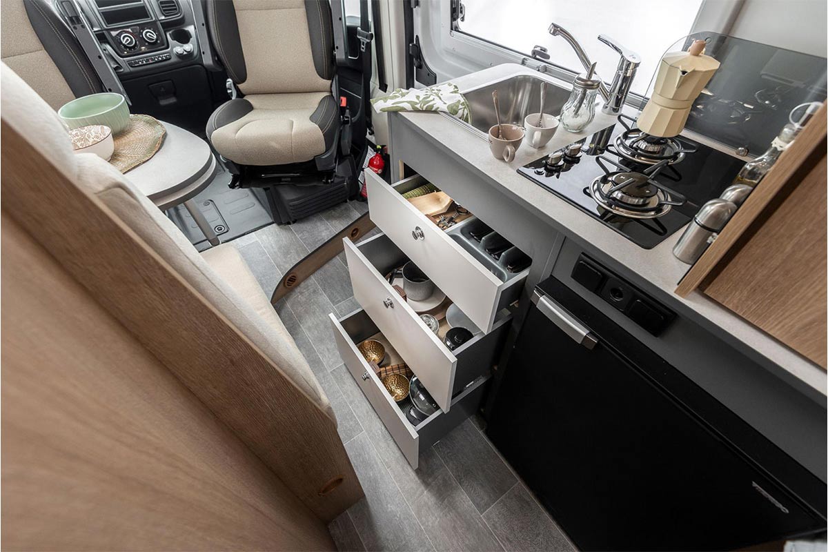 Reisemobil Giottiline Van 54TY Innenansicht